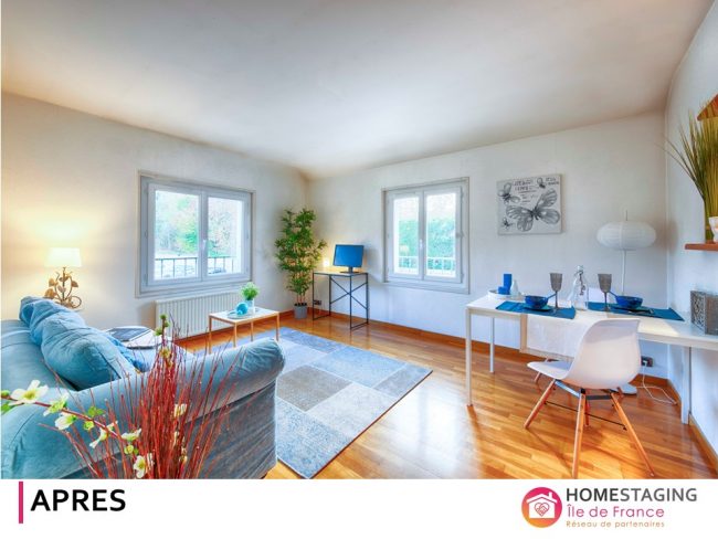 APPARTEMENT VENDU EN 10 JOURS GRACE A HOMESTAGING ILE DE FRANCE - Mise en scène