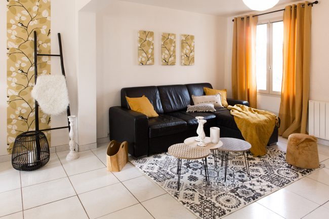 Salon Maison Mennecy Après par HOMESTAGING ILE DE FRANCE