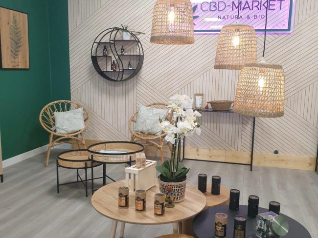 Déco boutique CBD Market SGDB par réseau HOMESTAGING DECO FRANCE