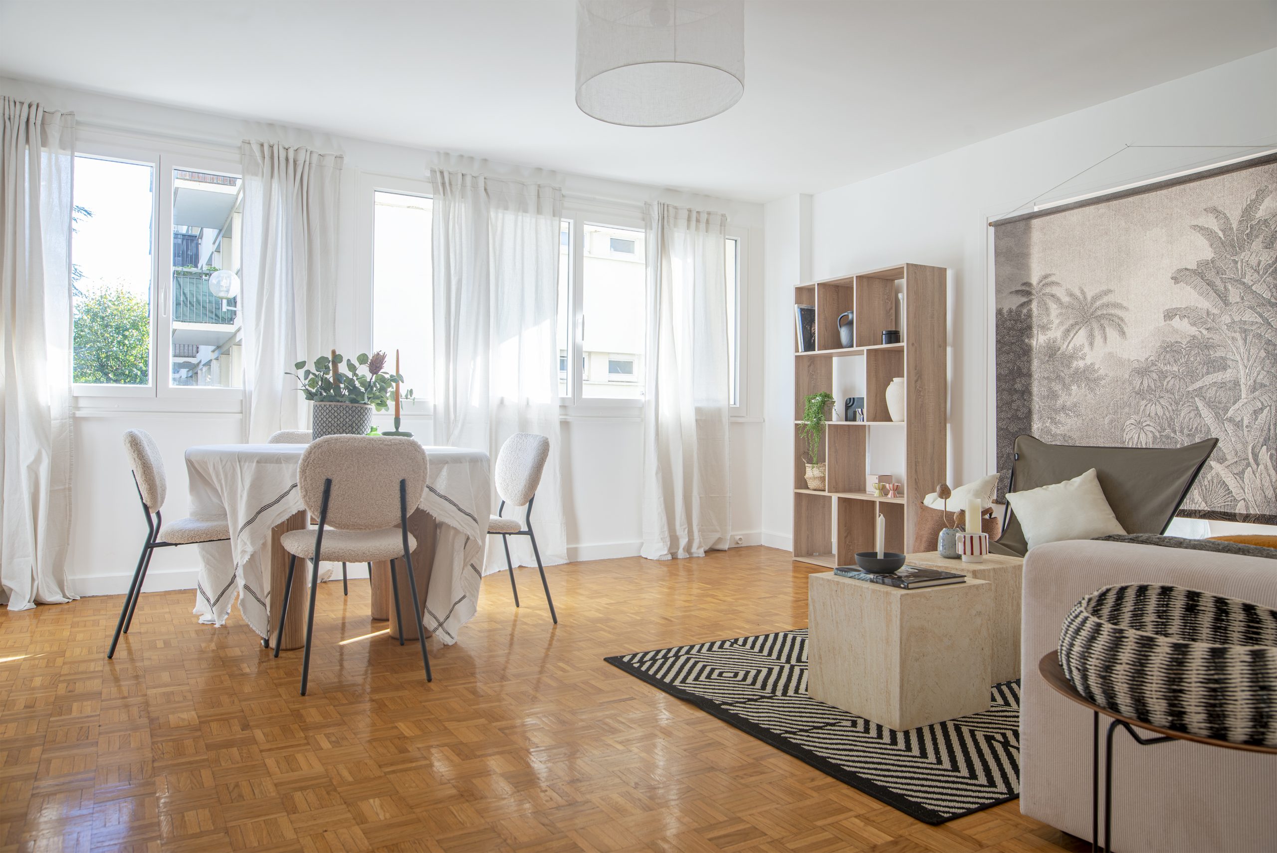 Salon 1 St Cloud après réseau HOMESTAGING DECO FRANCE